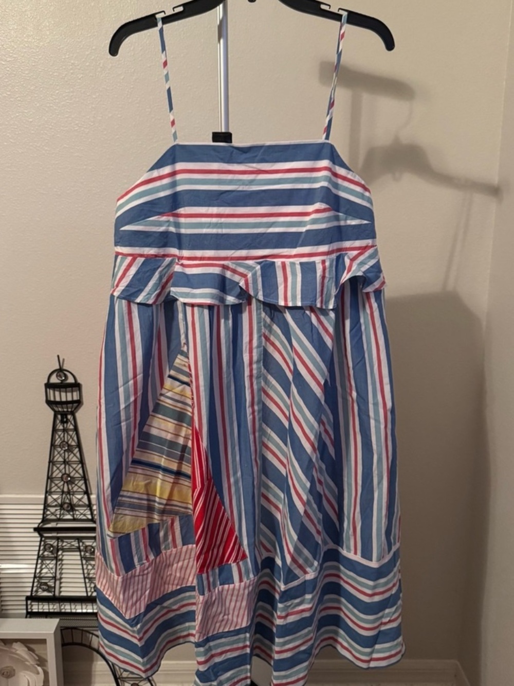 NWT Anthropologie Celandine Sleeveless Square-Neck Knee-Length Striped Dress - Picture 5 of 10